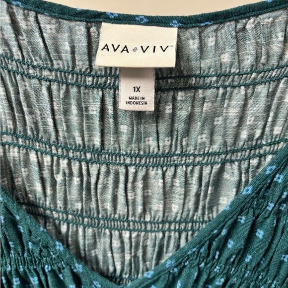 Ava & Viv Women’s 1X Maxi Dress - Picture 2 of 3